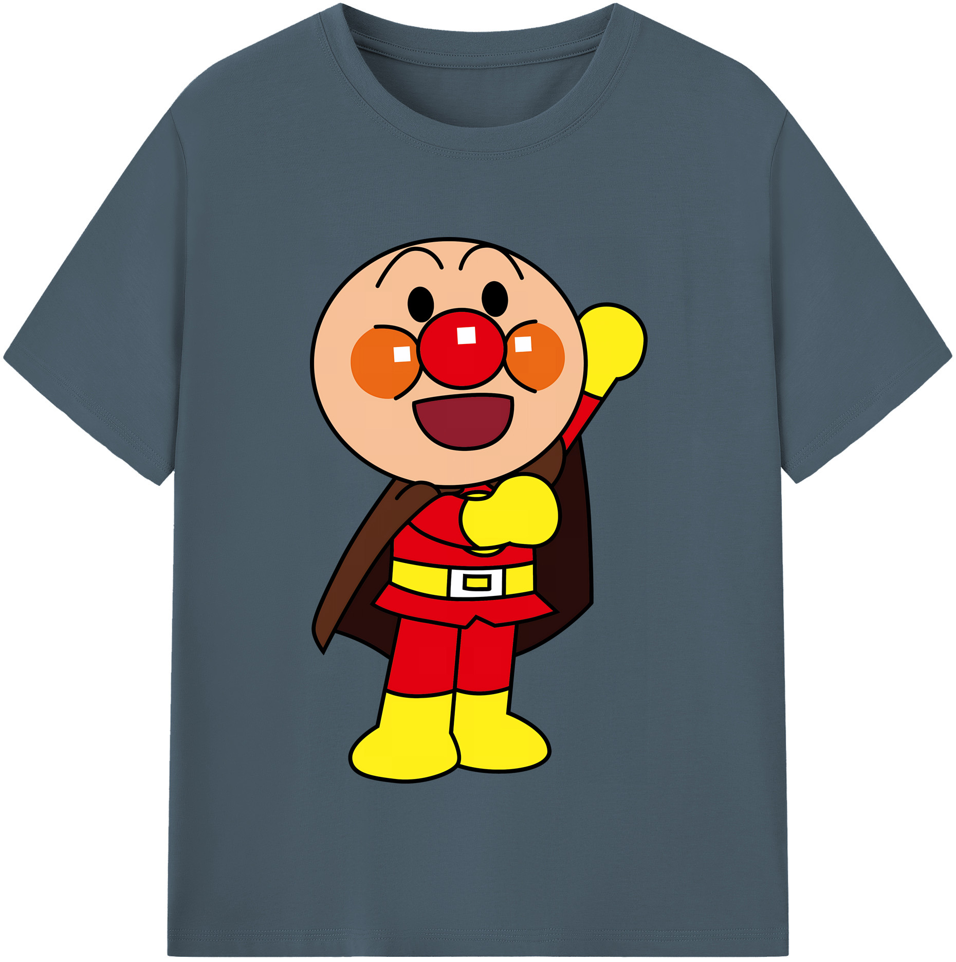 （画像用） アンパンマン Anpanman 綿100％半袖Tシャツ（フロントプリント）